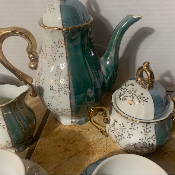 MGH Japan Gold Japanese Tea Set - Etsy Elegant 15 pc. Floral Tea Set with Gold Accents Made In Japan